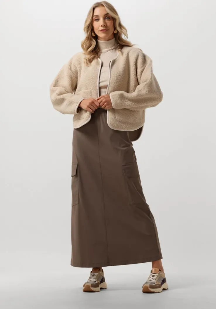 beige rosemunde coltrui silk t-shirt w/ roller neck