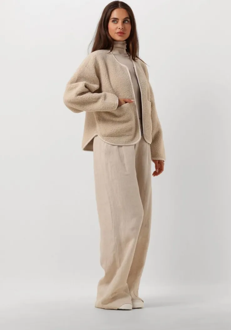 beige rosemunde coltrui silk t-shirt w/ roller neck