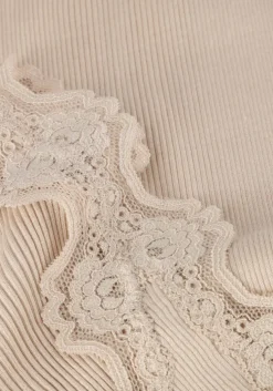 beige rosemunde top babette silk top w/ lace