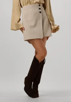 beige ruby tuesday minirok marji short woolen skirt
