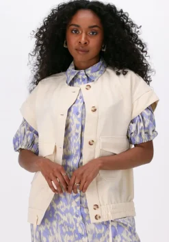 beige second female gilet ficaria waistcoat