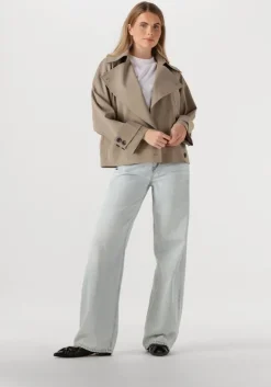 beige second female trenchcoats silvie trench jacket