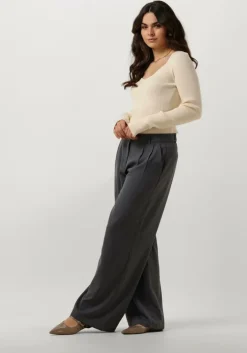 beige second female trui solia knit v-neck