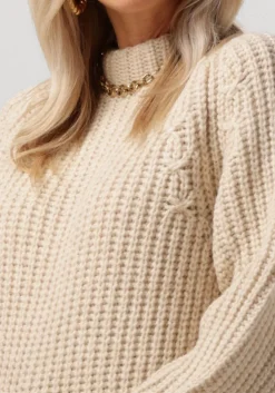 beige second female trui aya knit t-neck