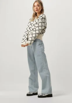 SELECTED FEMME trui slfolivia ls cropped knit o-neck>DAMES Truien & Vesten