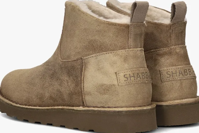 SHABBIES vachtlaarzen palissa ankle boot>DAMES Laarzen