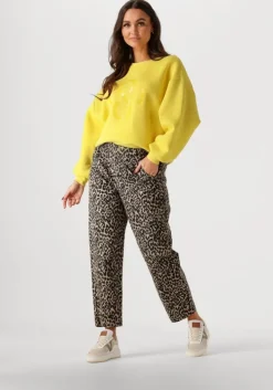 beige summum mom jeans mom fit pant dry stretch twill