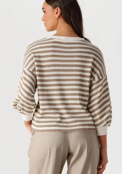 SUMMUM sweater jersey sweater waffle lurex stripe><noscript><img width=