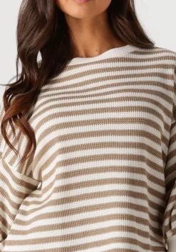 SUMMUM sweater jersey sweater waffle lurex stripe><noscript><img width=