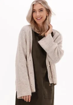 beige summum vest cardigan soft wool elastane knit