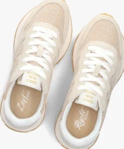 beige sun68 lage sneakers ally glitter