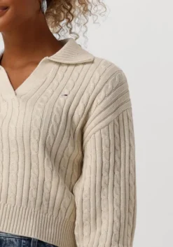 TOMMY JEANS trui tjw cable rugby sweater><noscript><img width=