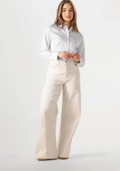 beige tommy jeans wide jeans tjw ecru wide leg