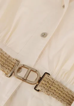 beige twinset milano midi jurk 251tt2102