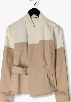 VANILIA blazer wrap twill pocket><noscript><img width=