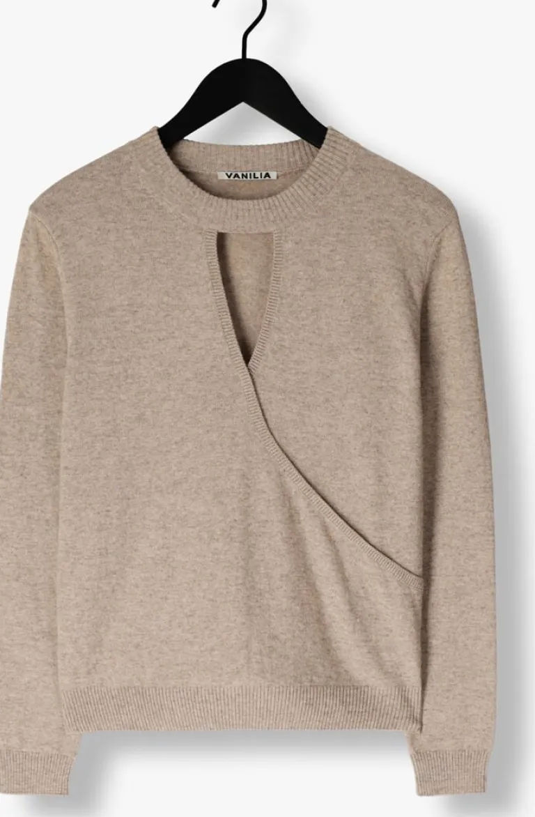 VANILIA trui peekhole wrap sweater>DAMES Truien & Vesten