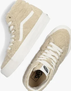 beige vans hoge sneakers ua sk8-hi tapered