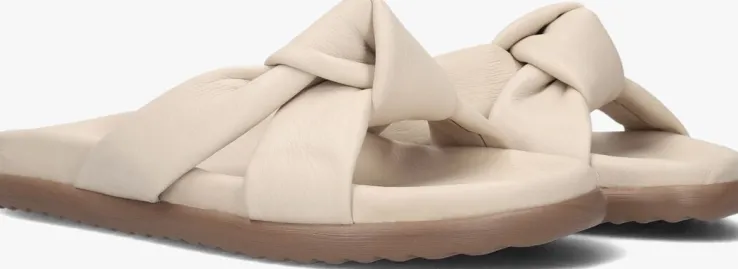 beige via vai platte sandalen candy nova
