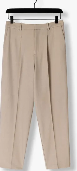 beige withblack pantalon wblvanilla tailord pant