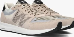 beige woden lage sneakers rigmor open mesh