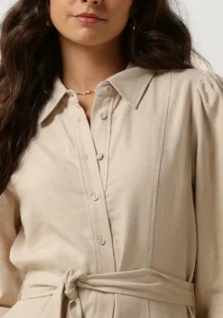 Y.A.S. midi jurk yasflaxy 3/4 linen shirt dress><noscript><img width=