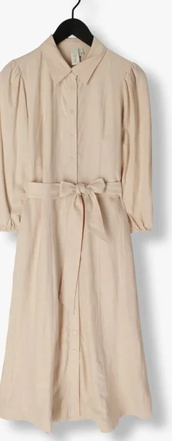 Y.A.S. midi jurk yasflaxy 3/4 linen shirt dress><noscript><img width=