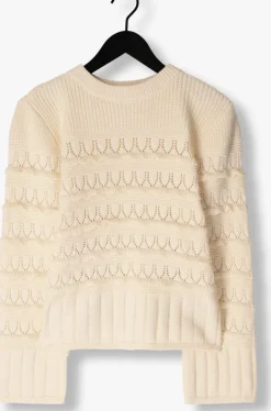 beige y.a.s. trui yastimu ls knit pullover