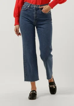 7 FOR ALL MANKIND e straight leg jeans logan stovepipe blaze with raw cut hem>DAMES Jeans