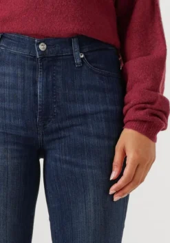 blauwe 7 for all mankind skinny jeans high waist skinny