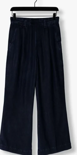 blauwe 7 for all mankind wide jeans pleated trouser stormy
