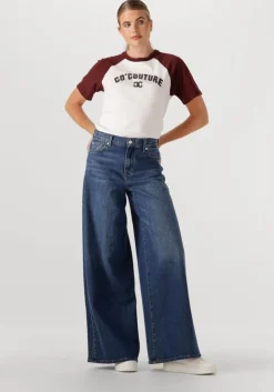 blauwe 7 for all mankind wide jeans marie wide leg artifact