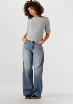 blauwe abrand jeans baggy jeans 95 mid baggy jenna