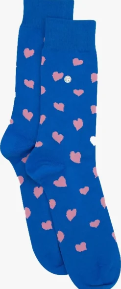 blauwe alfredo gonzales sokken hearts