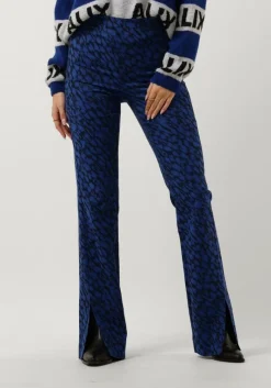 ALIX THE LABEL e flared broek ladies woven sketchy animal flared pants>DAMES Broeken