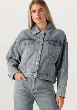 ALIX THE LABEL e spijkerjas ladies woven embellished denim jacket>DAMES Jassen