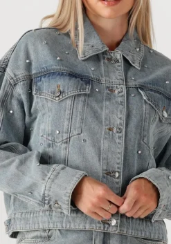 ALIX THE LABEL e spijkerjas ladies woven embellished denim jacket><noscript><img width=