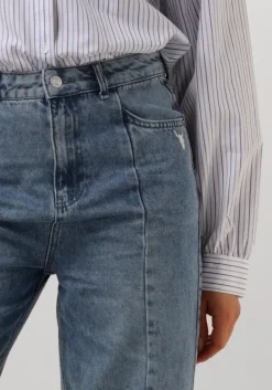 ALIX THE LABEL e wide jeans ladies woven soft denim wide leg pants><noscript><img width=