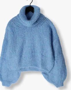 blauwe american dreams coltrui pepper roll neck cropped