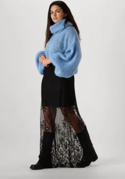 blauwe american dreams coltrui pepper roll neck cropped