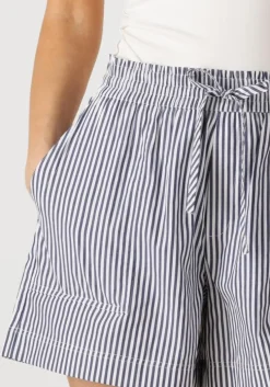 blauwe another label korte broek romane short