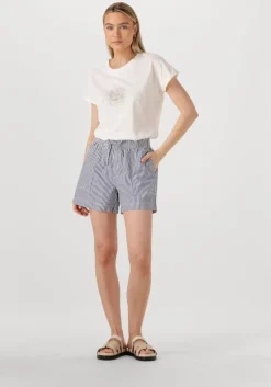 blauwe another label korte broek romane short