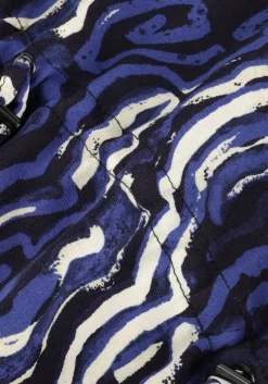 blauwe another label mini jurk roselyn line dress l/s