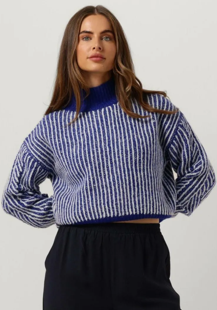 blauwe another label trui elis knitted pull