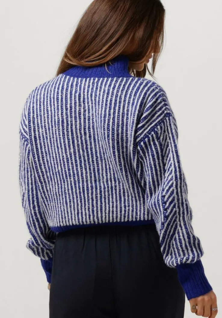 blauwe another label trui elis knitted pull
