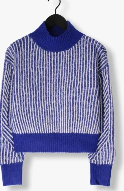 blauwe another label trui elis knitted pull