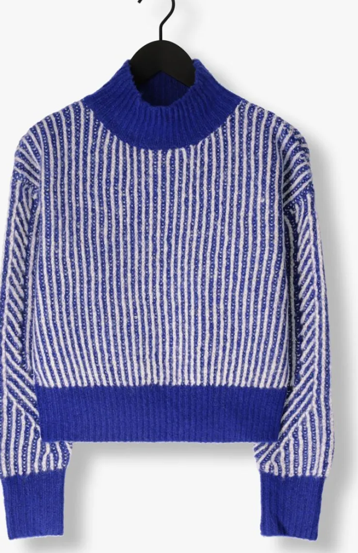 blauwe another label trui elis knitted pull