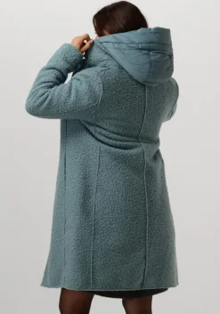 blauwe beaumont gewatteerde jas tara