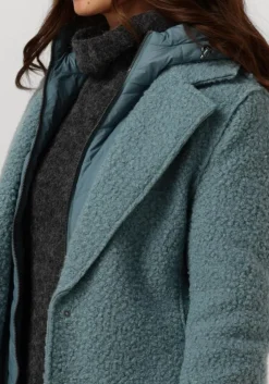 blauwe beaumont gewatteerde jas tara