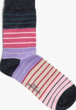 BECKSONDERGAARD e sokken tippa stripe sock>DAMES Beenmode