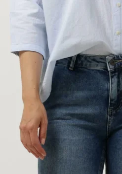 blauwe by-bar flared jeans leila pant nrx